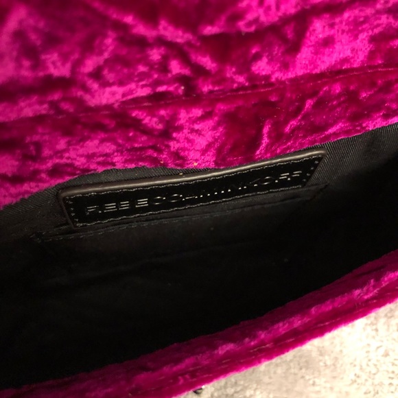 Rebecca Minkoff Chevron Love Velvet Fuschia - Picture 3 of 6